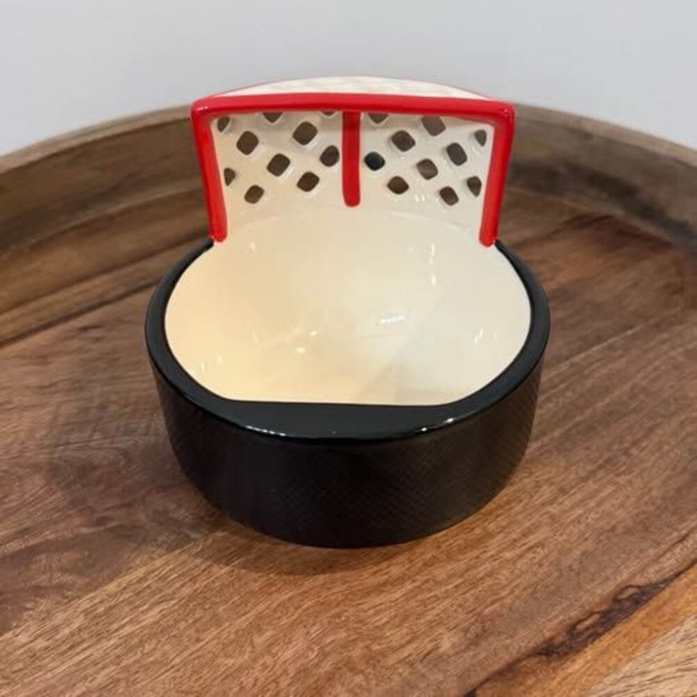 Hockey Puck and Goal Ceramic Mug or Bowl~Max’is Creations